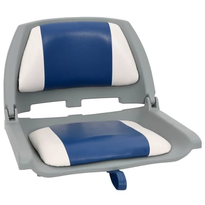 vidaXL - 2-delige - Bootstoelenset - inklapbaar - 48x51x41 - cm - blauw - en - wit