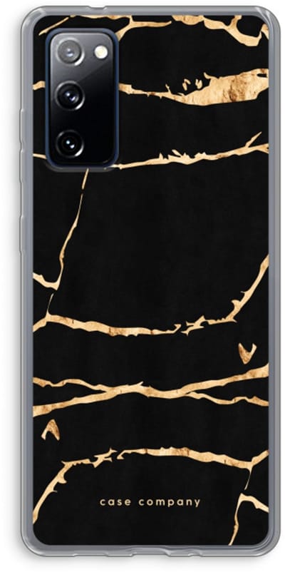 Case Company® - Hoesje geschikt voor Samsung Galaxy S20 FE / S20 FE 5G hoesje - Gouden marmer - Soft Cover Telefoonhoesje - Bescherming aan alle Kanten en Schermrand