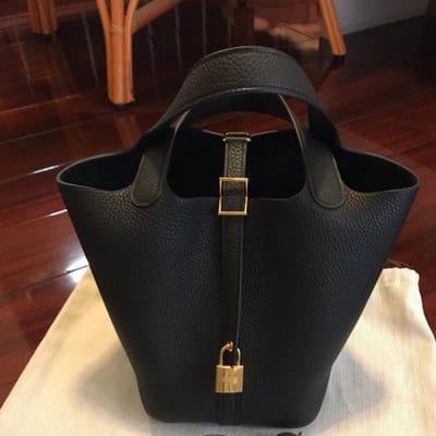 Emmerzak met lychee-patroon, Groentemandtas, Dames modieuze en trendy damestas, Zachte PU handgedragen moeder- en kindtas 18cm*18cm*14cm black