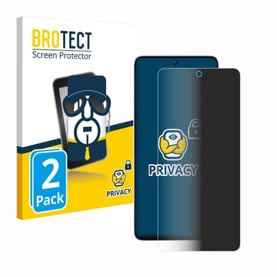 BROTECT - privacy screenprotector voor Xiaomi Poco M7 Pro 5G - Folie Beschermfolie Blauwlichtfilter 2 Stuks