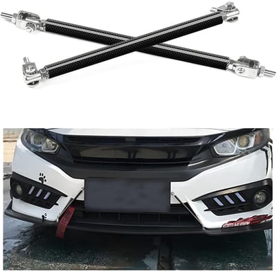 Dailygoods- Houders voor Frontsplitter - Verstelbaar - Bumperstang - 2 Stuks - Roestvrij Staal/Aluminiumlegering - 15cm - Multifunctioneel - Bumpersteunen