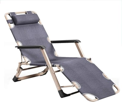 Fauteuil Ligstoel - Tuinstoel Relaxstoel - Ontspannen in de tuin - Opvouwbaar ontwerp - 200 kg draaggewicht - Eff effen