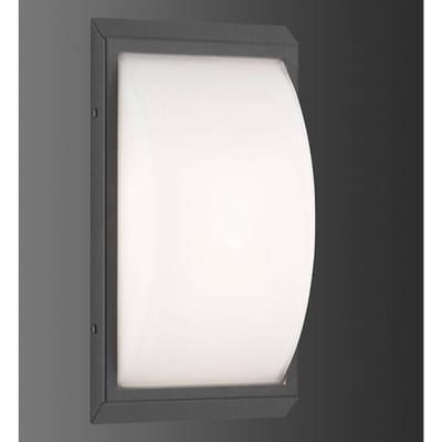 LCD Buitenwandlamp 053 van roestvrij staal, grafiet