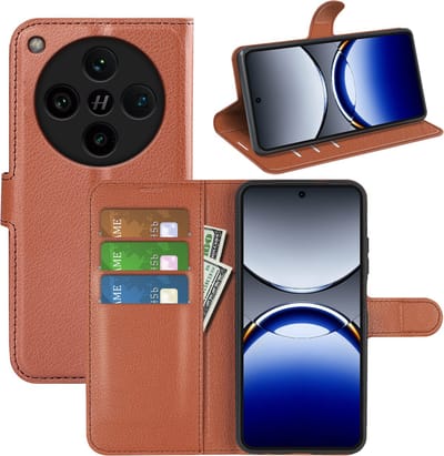 MobyDefend Hoesje - Geschikt voor Oppo Find X8 Pro - Kunstleren Wallet Book Case (Sluiting Voorkant) - Bruin