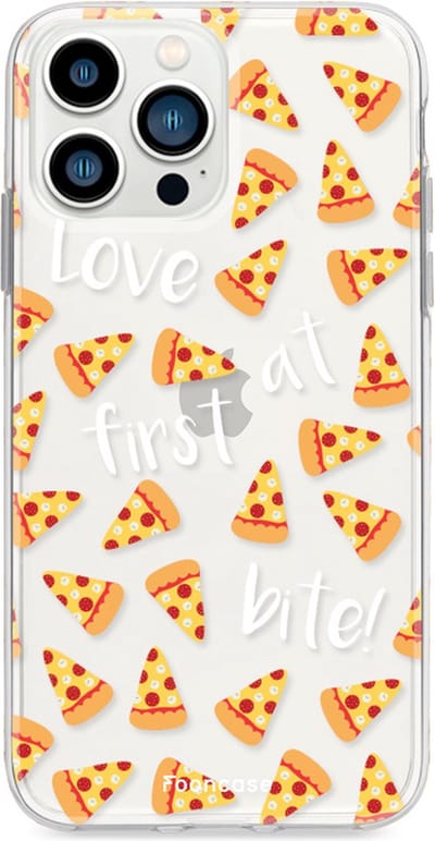 Fooncase Hoesje Geschikt voor iPhone 13 Pro - Shockproof Case - Back Cover / Soft Case - Pizza