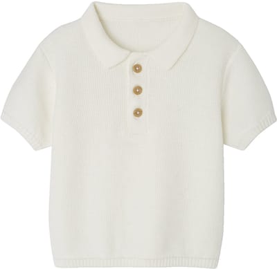 Vertbaudet Polo - baby - tricot - ecru