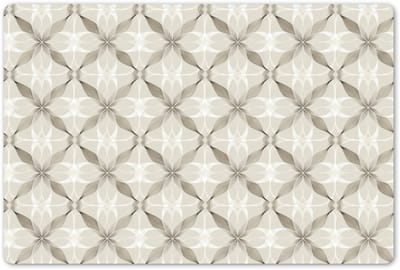 Placemats 45x30 cm - Placemat kunststof - 1 stuk - Grafisch - Patroon - Grijs - Borden onderleggers - Decoratie voor op tafel - Keuken tafeldecoratie accessoires - Vinyl onderlegger - Tafelversiering