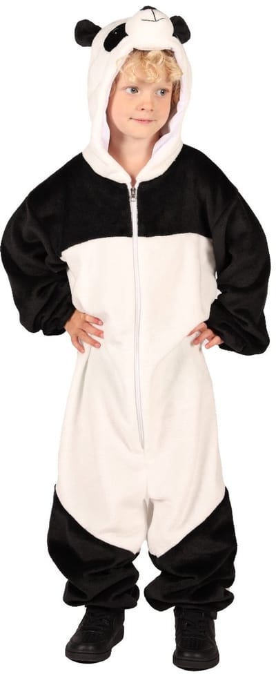 Panda Onesie Baby Unisex Zwart / Wit Dieren Maat 80