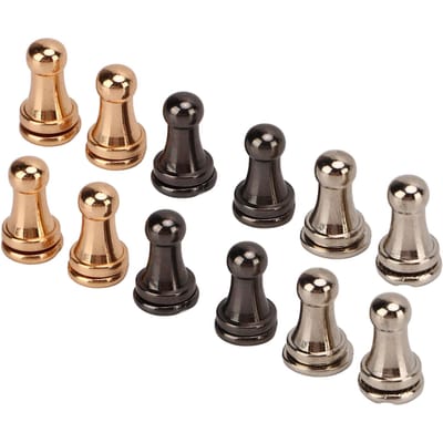 30 Pièces Vis Rivet Tête Ronde Laiton Massif Haute Dureté Bonne Ténacité Tête Boule Bouton Vis Stud