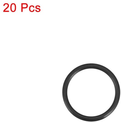 Dailygoods- O-ring 20 Stuks - Nitrilrubber - 17 mm Buitendiameter - 15 mm Binnendiameter - Afdichtingsset - Flexibel en Duurzaam - Afdichtring