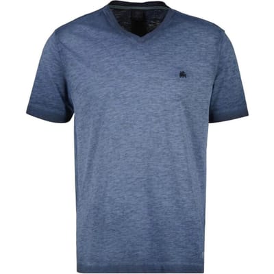 Lerros T-shirt V Hals Shirt Vervaagd Gemeleerd 2343150 485 Mannen Maat - M