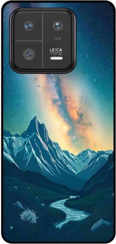Smartphonica Telefoonhoesje Geschikt voor Xiaomi 13 Pro met Sterrenhemel Opdruk - TPU Backcover Case With Space And Milkyway Design geschikt voor Xiaomi 13 Pro