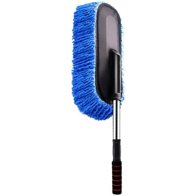 Intrekbare Autowas Dweil Chenille Stofverwijderaar Auto Schrob Schrob Schoonmaakgereedschap Auto Schoonmaak Schoonheidsproducten blauw