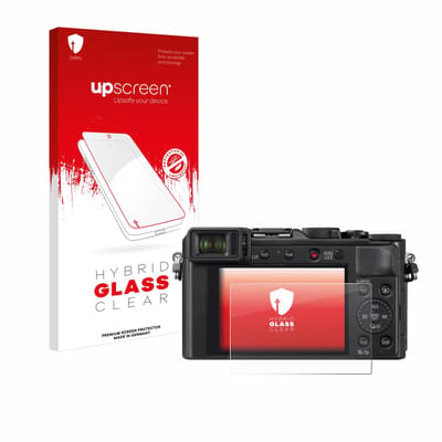 upscreen - Screenprotector voor Panasonic Lumix DC-LX100 II - Folie Beschermfolie Beschermglas transparant
