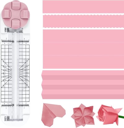 Papiersnijder 4-in-1 - scrapbooking-gereedschap - met beschermliniaal