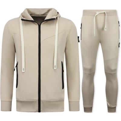 Joggingpak Heren Volwassenen - Huispak ICON - Trainingspak Heren - Tracksuit - 11765 - Bruin