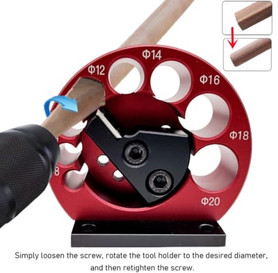 Dailygoods- Pluggensnijder 8 Gaten - Verstelbare Pluggensnijder 8-20 mm - Houtbewerking - Deuvelmaker - Eenvoudig te bedienen - Snelle aanpassingen