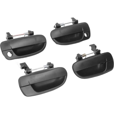 4 pièces Poignée de porte extérieure 82650‑25000 Accessoires de voiture Remplacement pour Hyundai Accent 2000‑2006 black