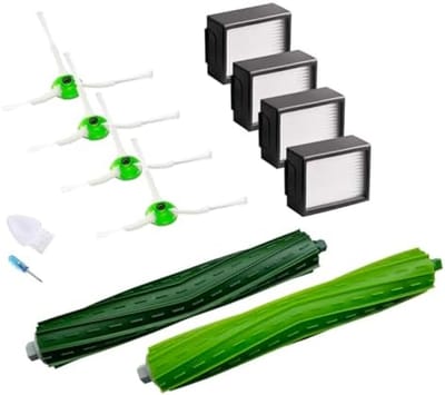 Vervangende accessoires voor iRobot Roomba e5 e5154 e6 i7 i7+ i7156 i1 i1152 i3 + i3152 i4 i5 i8 hoofdborstels X1 set, filter HEPA X4, zijborstels X4 reserveonderdelen