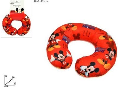 Disney Mickey Nekkussen - Voor Peuter/ Kleuter- Reiskussen - Jongens - Mickey Mouse 28X6X22CM