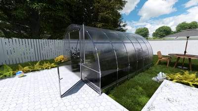 KLASIKA EASY Tuinkas - 3 x 4 m (12 m²) - 4 mm Dikte - Kweekkas - Polycarbonaat afdekking