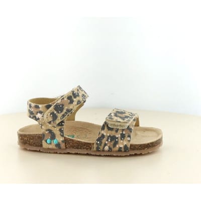 BunniesJR 226408-713 Meisjes Platte Sandalen - Bruin - Imitatieleer - Klittenband