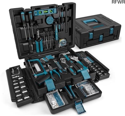 RFWR® Gereedschapskoffer 379-delig - Complete Gereedschapsset voor Thuis en Auto