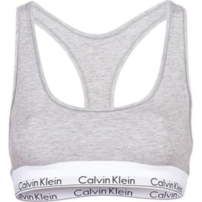 Calvin Klein Comfort Letter Eenvoudige Beha Dames Ondergoed Grijs F3785-020 S