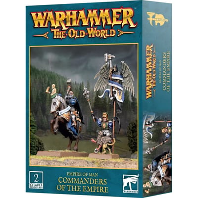 Beeldje Games Workshop Warhammer ToW - Empire de L'Homme : Commandants de L'Empire (x2)