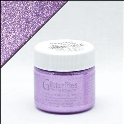 Angelus Glitterlites - Lila - 29,5 ml Glitter verf voor leer (Lavender Lace)
