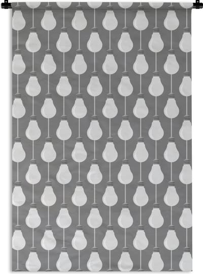 Wandkleed - Wanddoek - Lampen - Patronen - Retro - 120x180 cm - Wandtapijt