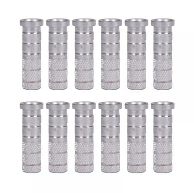 Dailygoods - 12 Stuks Aluminium Pijlen Inserts voor Boogschieten