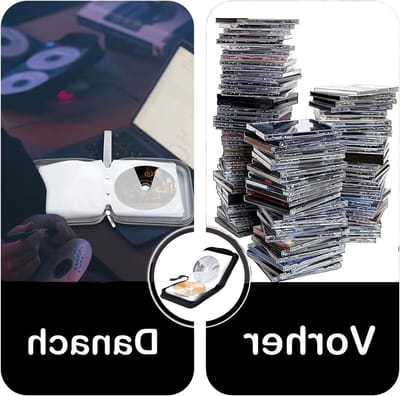 Opbergtas voor 40 CD's en DVD's met rits, ruimtebesparend voor auto en huis, ideaal voor opslag en organisatie