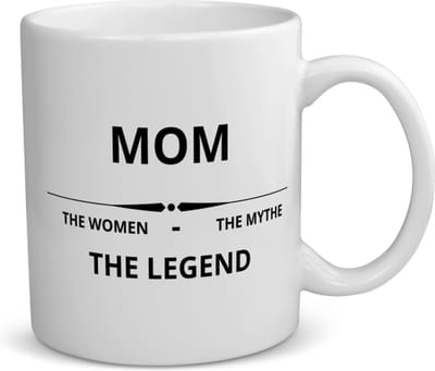 Akyol - mom the woman the mythe the legend koffiemok - theemok - Mama - de legendarische moeder - moeder cadeautjes - moederdag - verjaardag - geschenk - kado - moeder artikelen - 350 ML inhoud