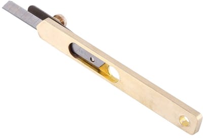 Dailygoods- Lederen Snijder Roestvrij Staal - Lederen Cutter - Messing Snijder - Verstelbaar Mes - Handig in Gebruik - Lange Levensduur - Leersnijder