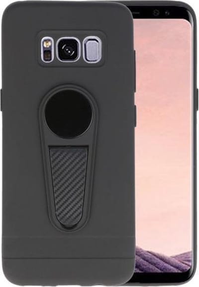 Zwart Magneet Stand Case hoesje voor Samsung Galaxy S8