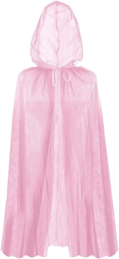 Dames Halloween Kostuum met Lange Tulle Cape voor Cosplay en Rollenspel, Perfect voor Feestjes en Theatrale Optredens