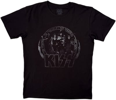 Kiss - Spaceman Heren Tshirt - S - Zwart