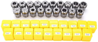 Dailygoody - ER32 Spantang Set - 19 Stuks - Hoogwaardige Koolstofstaal - Capaciteit 2-20 mm - Precisie Gereedschap - Geschikt voor Machines