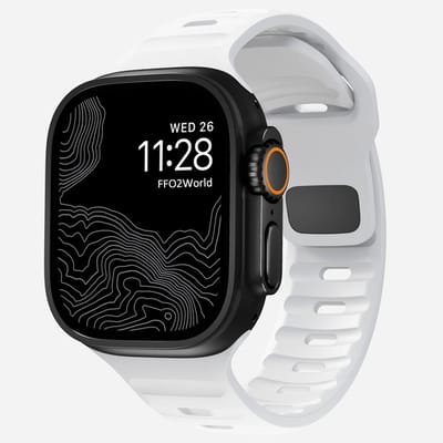 Stravo Outdoor Siliconen Sportbandje – Heavy Duty & Waterproof Horlogeband – Geschikt voor Apple Watch 42mm (Series 11/10), 41mm, 40mm, 38mm – Wit