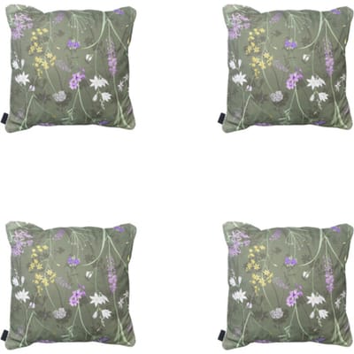 Madison - Sierkussen Donna green canvas eco+ - Ca. 50x50 cm - Set van 4