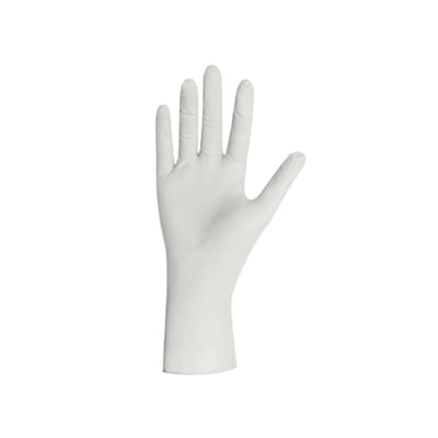 Unigloves nitrile handschoenen - poedervrij latexvrij - wit Pearl - maat M - 100 stuks