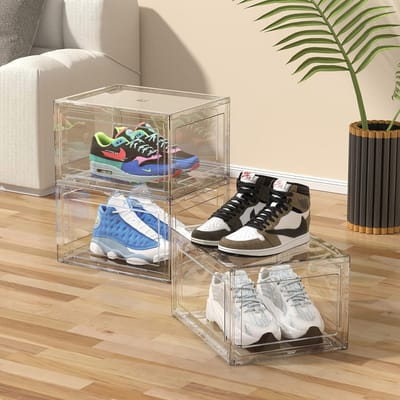 Online Europe - 1 Premium schoenenbox - Schoenen doos - Transparante Stapelbaar & Universeel