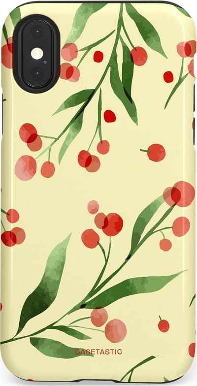 Casetastic Hoesje Geschikt voor Apple iPhone X/Xs - Stijlvolle Beschermende Duo-layer Case - Watermeloen