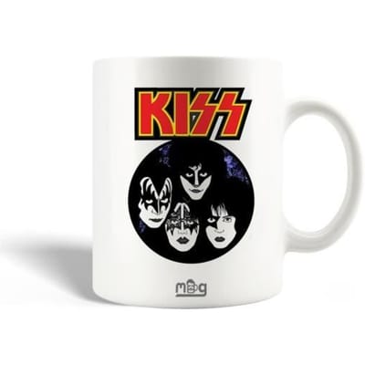 Mug en Céramique The Kiss Pop Rock Band KISS logo Rouge
