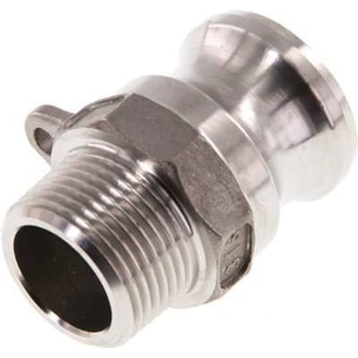 Camlock DN 20 (3/4'') Koppeling RvsR 3/4'' met buitendraad Type F MIL-C-27487