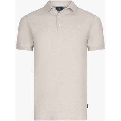 Cavallaro Napoli Polo Bavone Organic Cotton Subtle Stretch Mélange Dark Kitt Melange / male