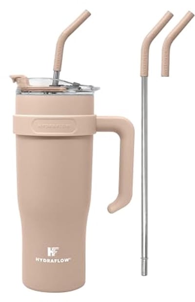 Isolatiebeker 40 oz met Rietje en Handvat - Duurzaam en Herbruikbaar - Vacuüm Geïsoleerde Smoothiebeker