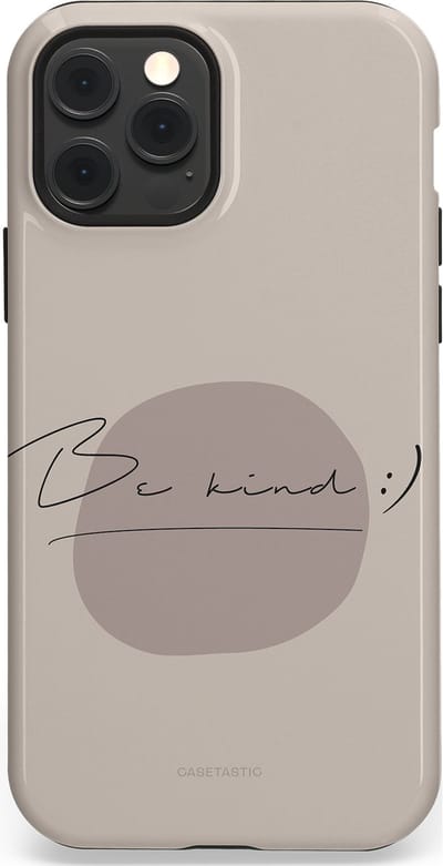 Casetastic Hoesje Geschikt voor Apple iPhone 12/12 Pro Magsafe - Stijlvolle Beschermende Duo-layer Case - Lief