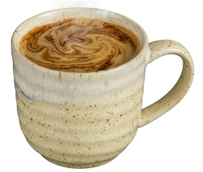 Mica Decorations Koffiemok / theemok Ethan - creme kleur - 7 x 8 cm - mokken - keramiek